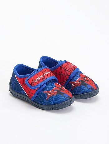 Pantufas com fecho de velcro 'Spiderman'