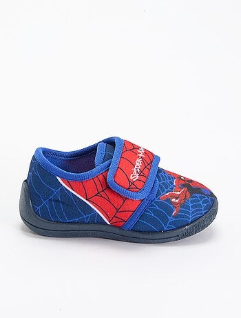 Pantufas com fecho de velcro 'Spiderman'