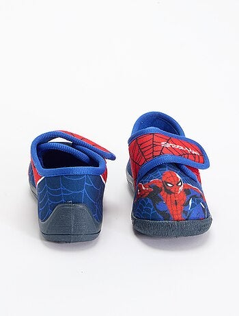 Pantufas com fecho de velcro 'Spiderman'