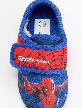 Pantufas com fecho de velcro 'Spiderman'
