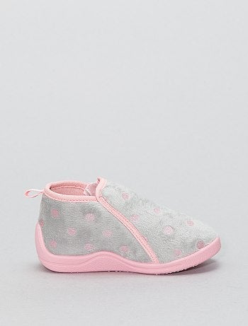 Pantufas com pontilhados glitter - Kiabi