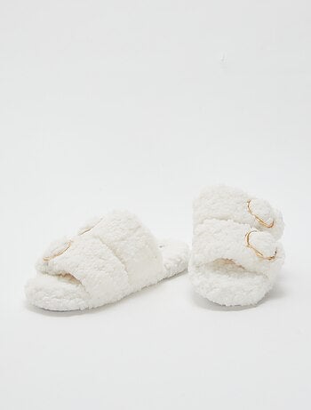 Pantufas com tira dupla forradas