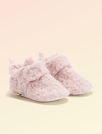 Kitchoun - Pantufas de cano alto com efeito carneiro