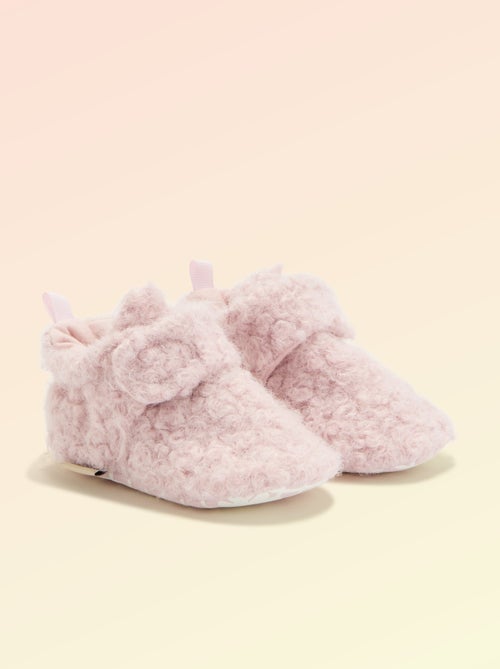 Pantufas de cano alto com efeito carneiro - 'Kitchoun' - Kiabi Pantufas de cano alto com efeito carneiro - 'Kitchoun' - Kiabi