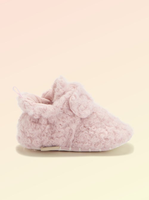 Pantufas de cano alto com efeito carneiro - 'Kitchoun' - Kiabi Pantufas de cano alto com efeito carneiro - 'Kitchoun' - Kiabi