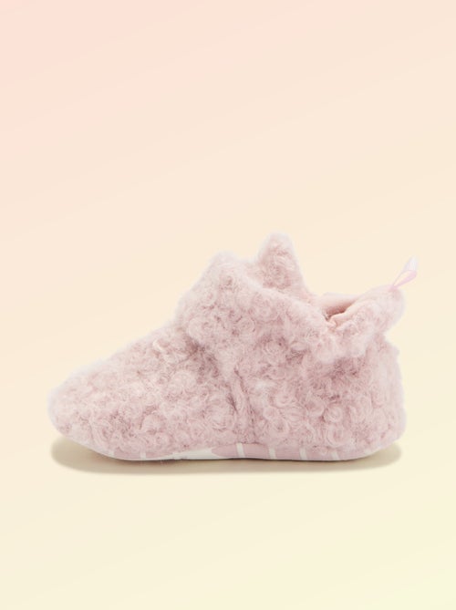 Pantufas de cano alto com efeito carneiro - 'Kitchoun' - Kiabi Pantufas de cano alto com efeito carneiro - 'Kitchoun' - Kiabi