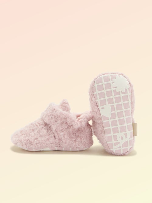 Pantufas de cano alto com efeito carneiro - 'Kitchoun' - Kiabi Pantufas de cano alto com efeito carneiro - 'Kitchoun' - Kiabi