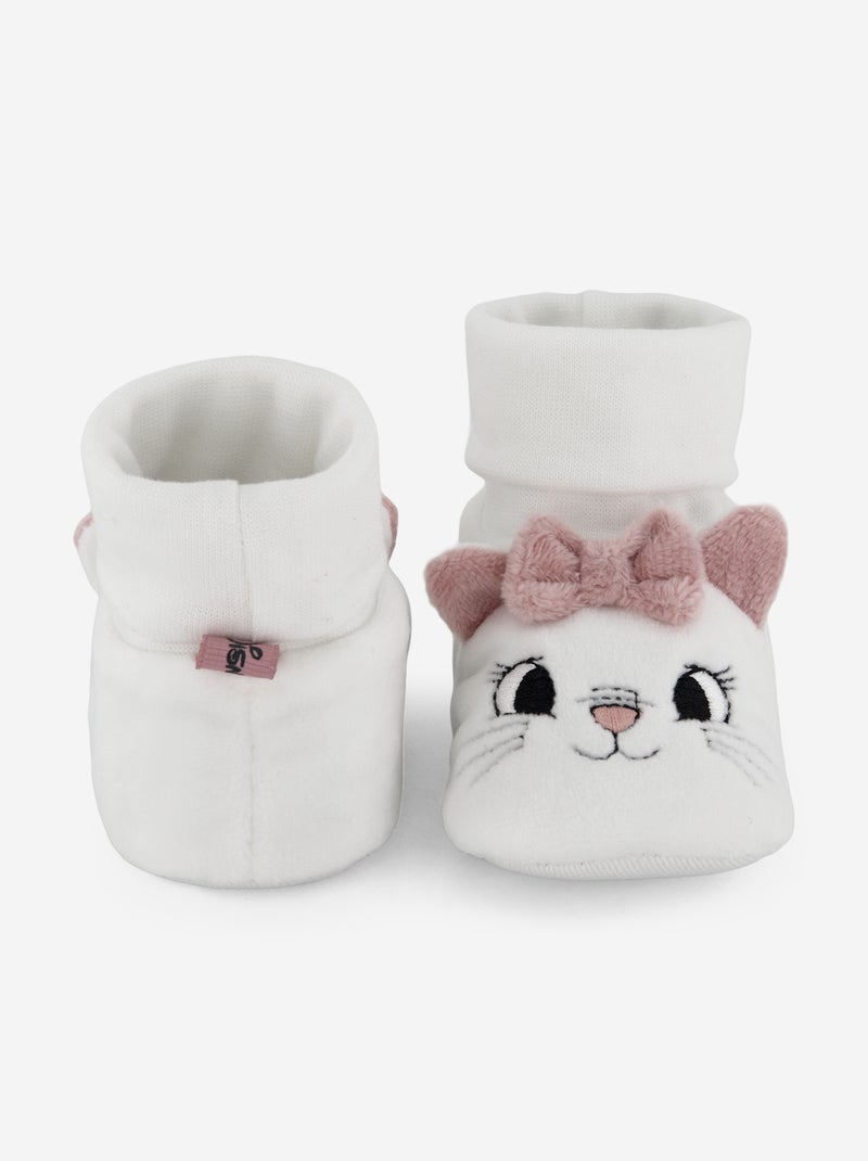 Pantufas de cano alto 'Marie' Branco - Kiabi