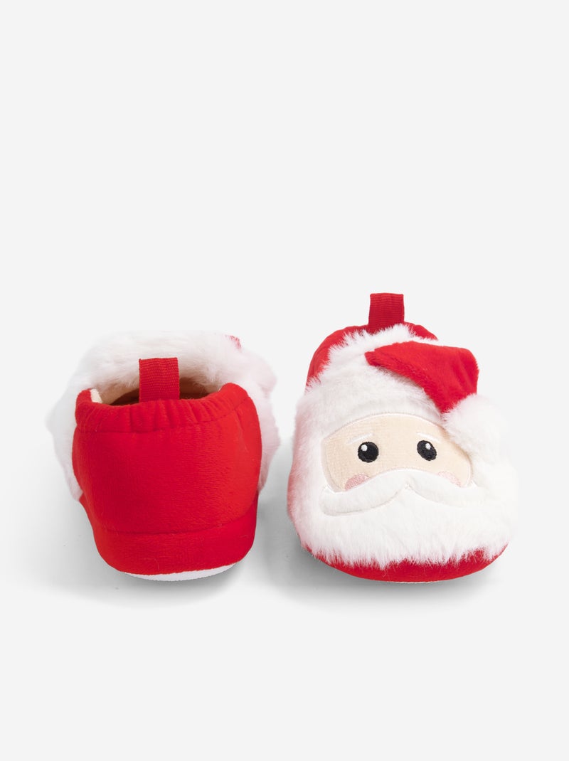 Pantufas de cano alto 'Pai Natal' Vermelho - Kiabi