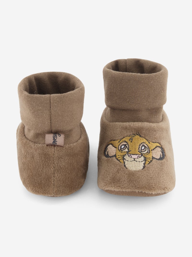 Pantufas de cano alto 'Simba' Castanho - Kiabi