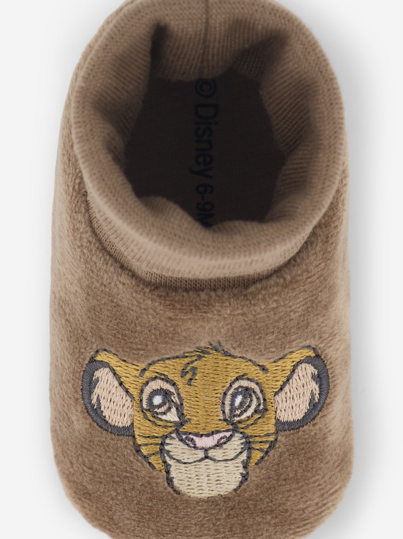 Pantufas de cano alto 'Simba' Castanho - Kiabi
