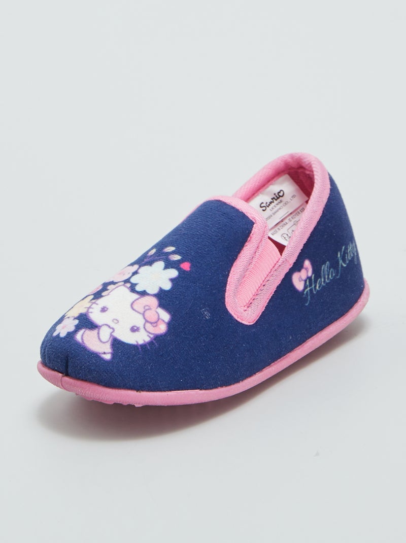 Pantufas de cano baixo 'Hello Kitty' Azul - Kiabi
