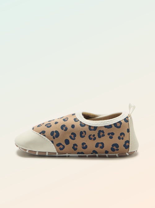 Pantufas de motricidade 2 'para gatinhar' - Kitchoun - Kiabi