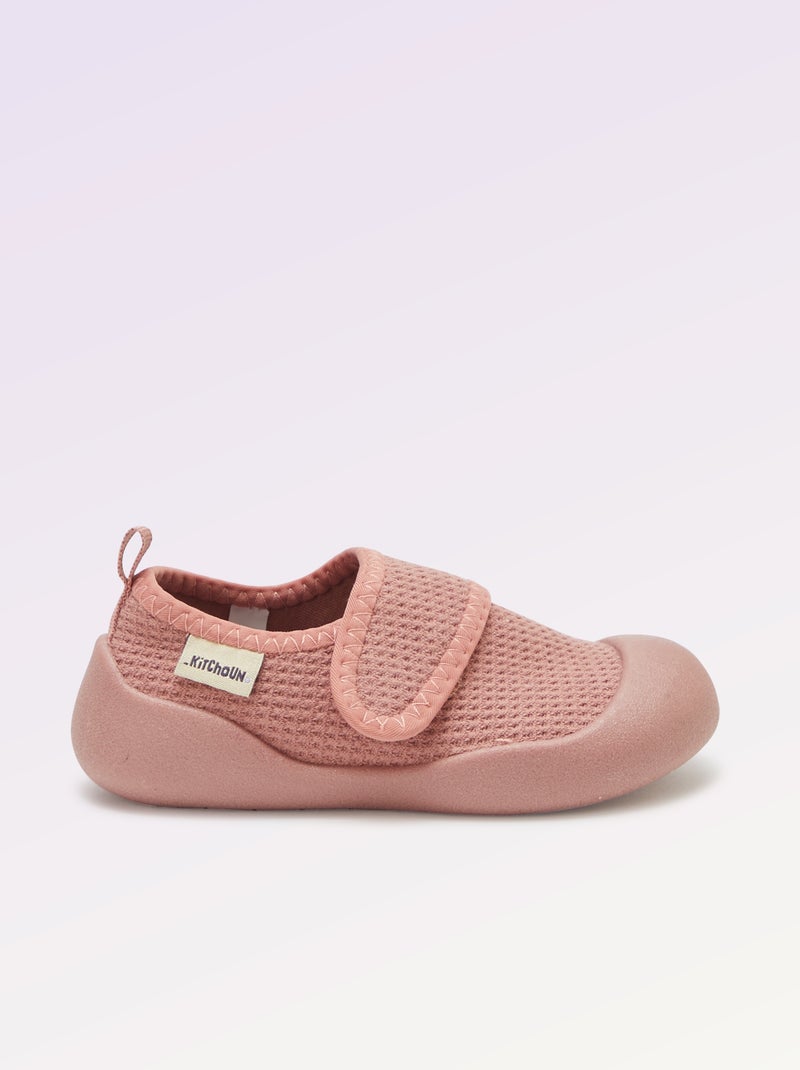 Pantufas de motricidade 3 para os primeiros passos - Kitchoun Rosa - Kiabi