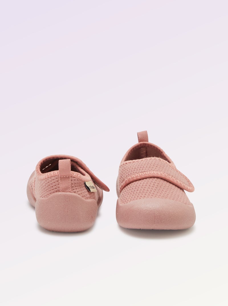 Pantufas de motricidade 3 para os primeiros passos - Kitchoun Rosa - Kiabi