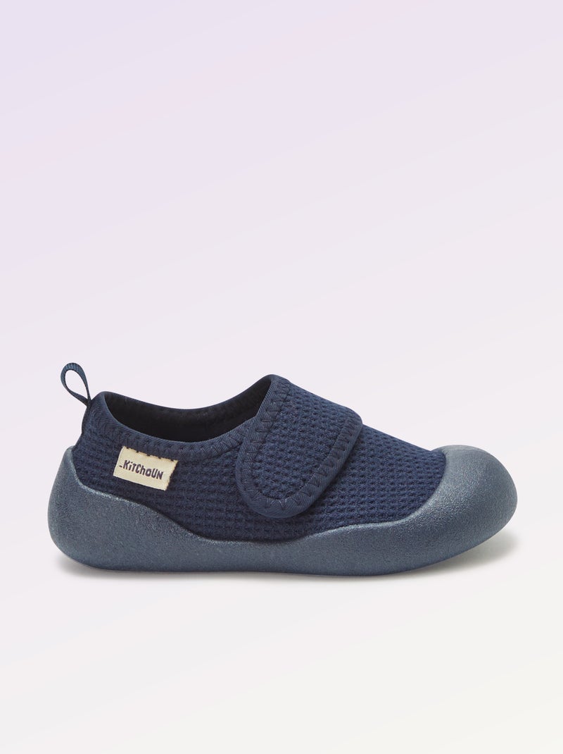 Pantufas de motricidade 3 'primeiros passos' - Kitchoun Azul - Kiabi
