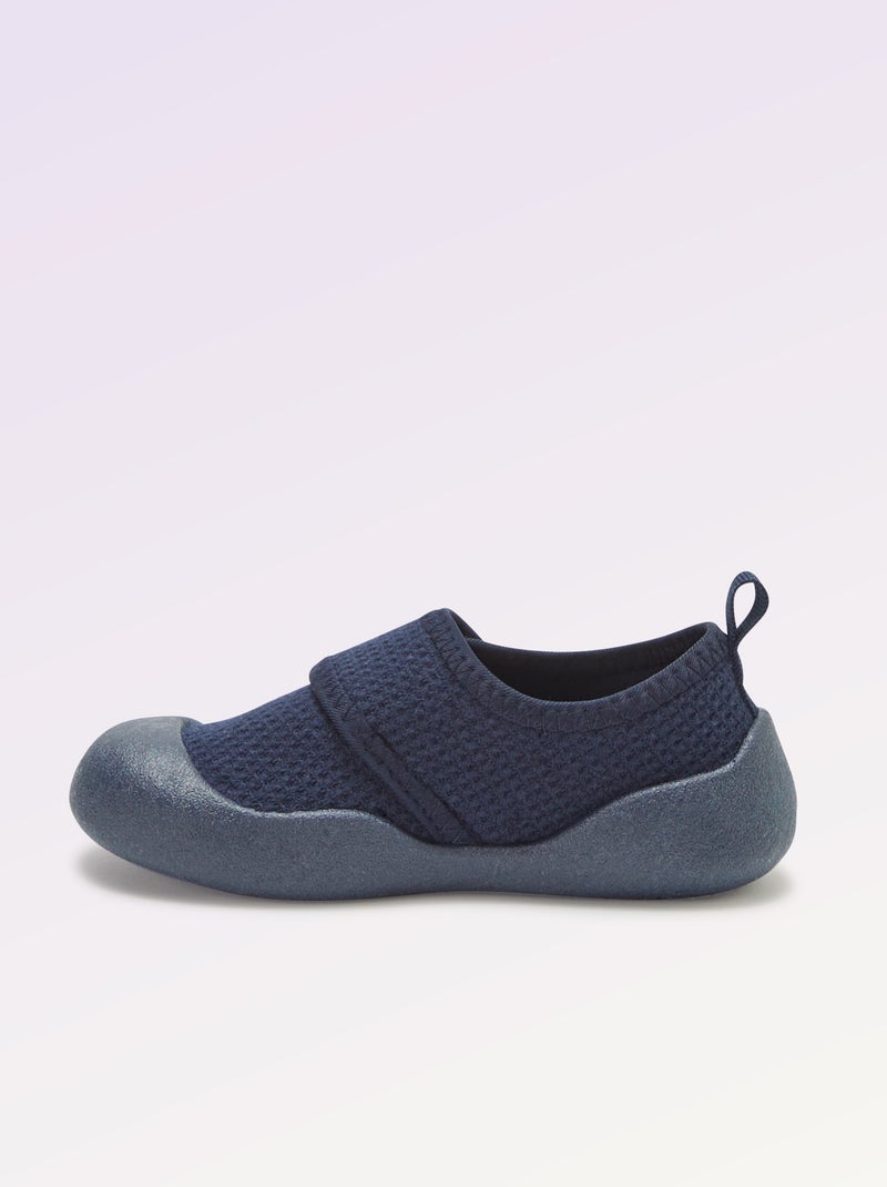 Pantufas de motricidade 3 'primeiros passos' - Kitchoun Azul - Kiabi