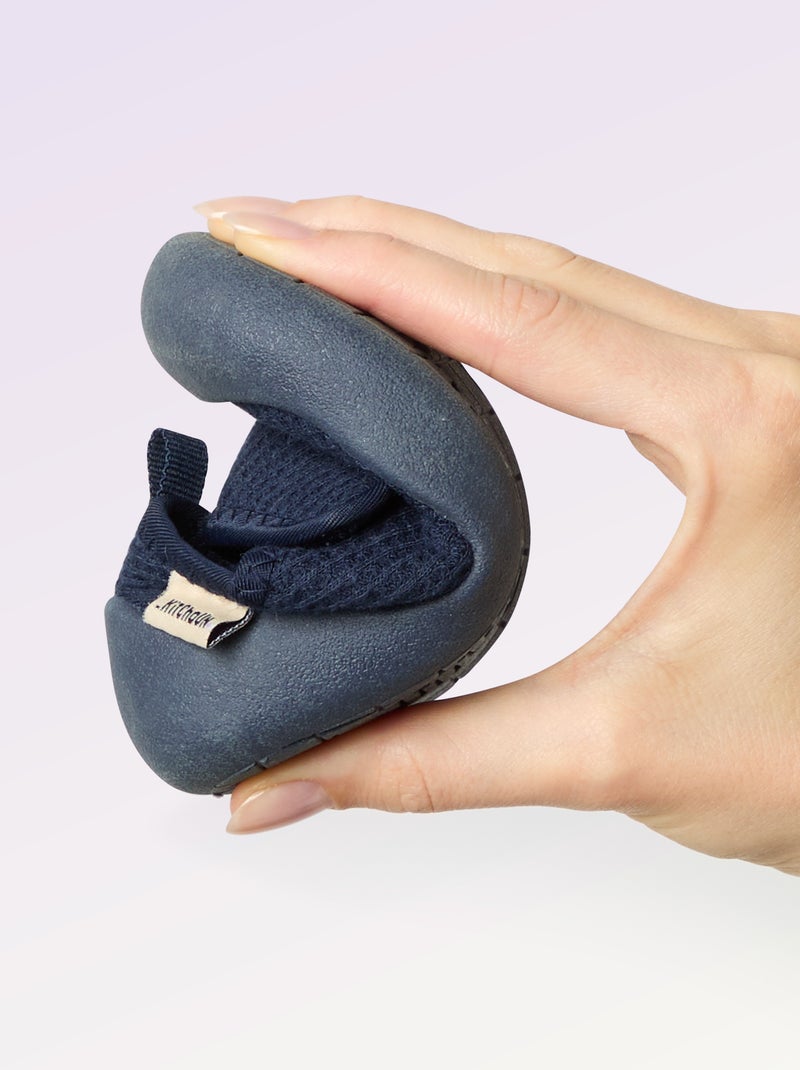 Pantufas de motricidade 3 'primeiros passos' - Kitchoun Azul - Kiabi