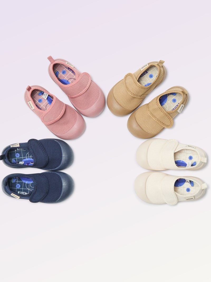 Pantufas de motricidade 3 'primeiros passos' - Kitchoun Azul - Kiabi