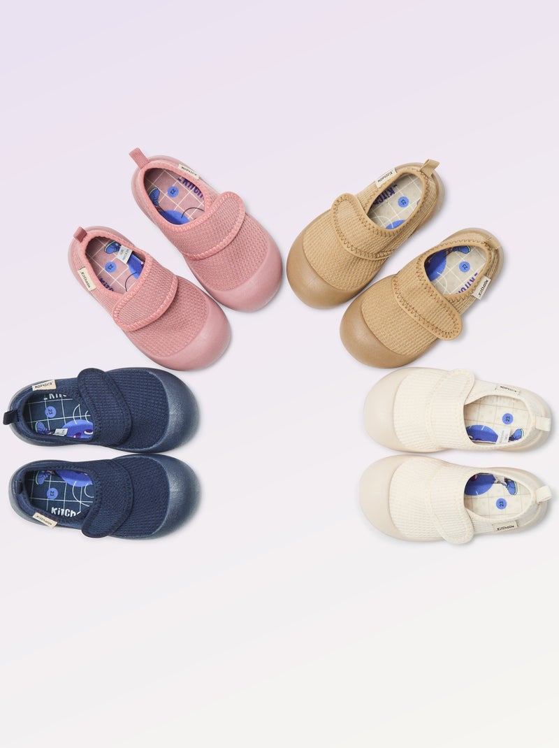 Pantufas de motricidade 3 'primeiros passos' - Kitchoun Castanho - Kiabi
