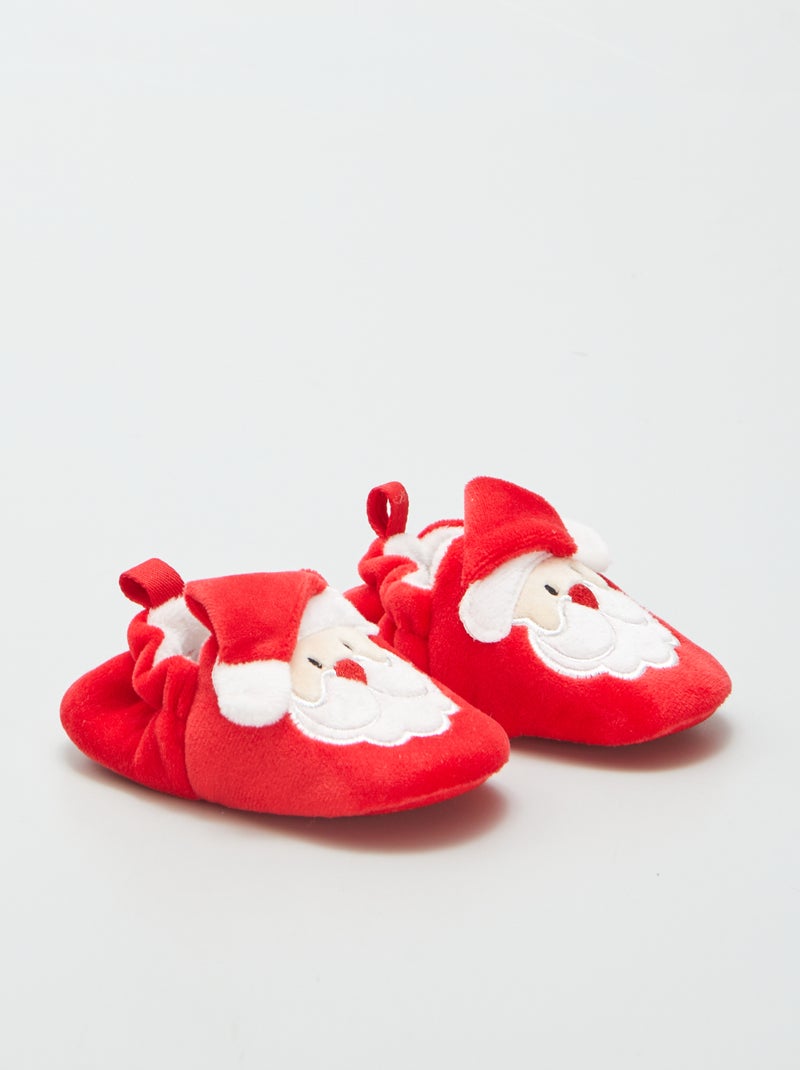 Pantufas de Natal VERMELHO - Kiabi