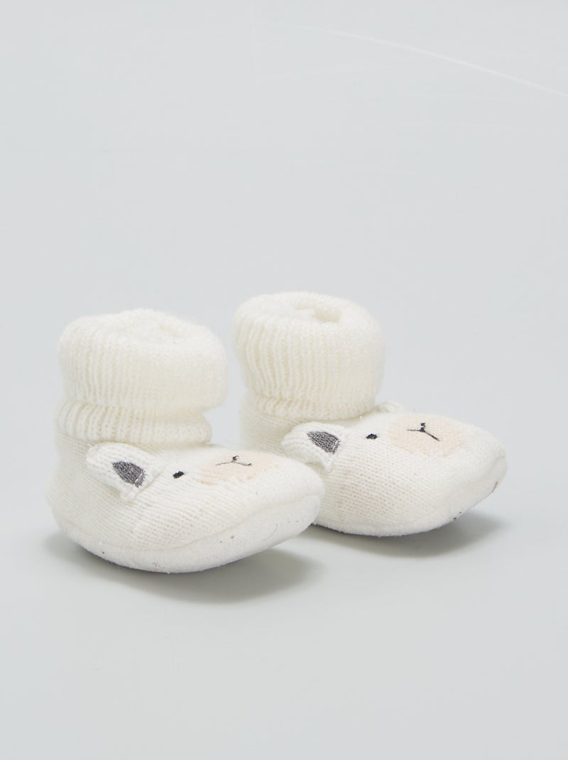Pantufas de tricô BEGE - Kiabi