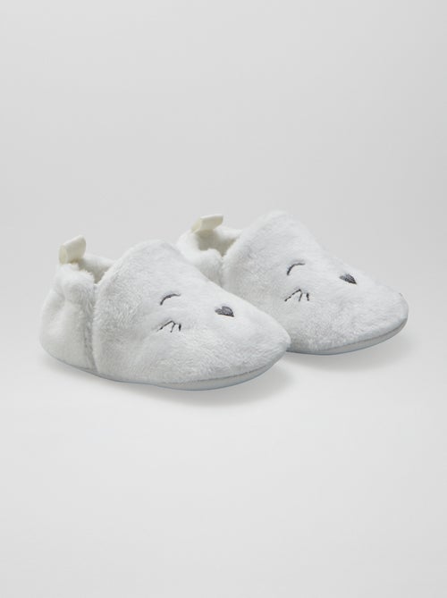 Pantufas de veludo - Kiabi