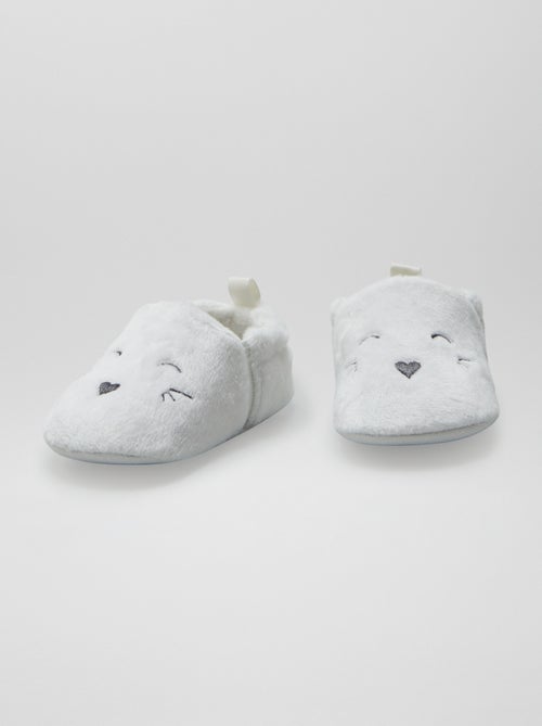 Pantufas de veludo - Kiabi