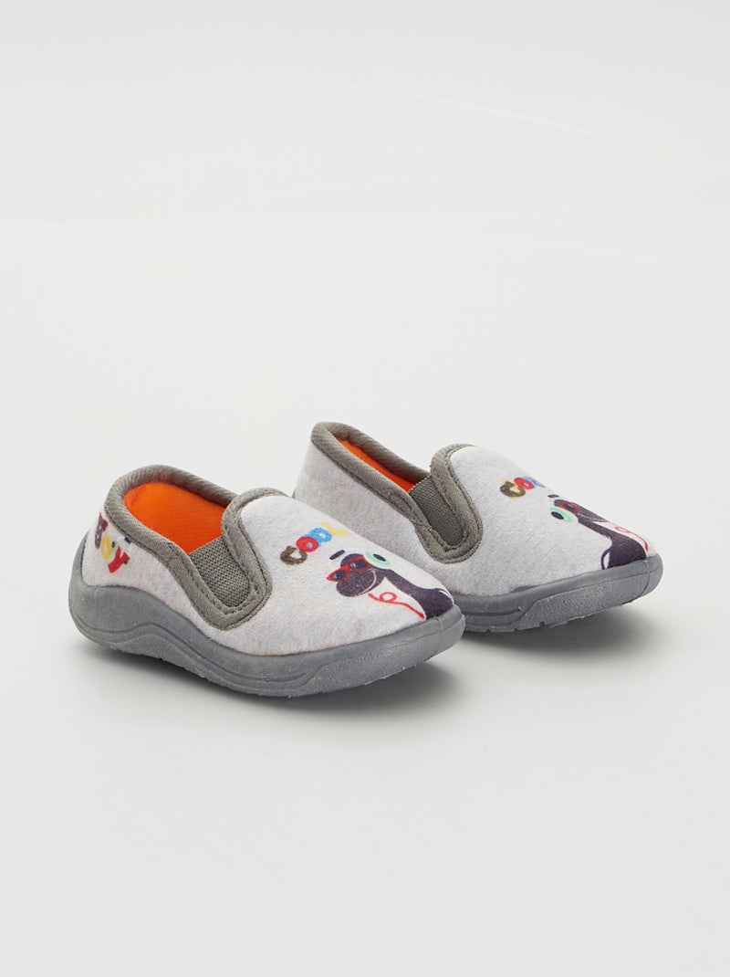 Pantufas 'dinossauros' CINZA - Kiabi