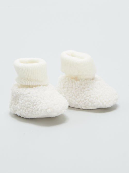 Pantufas efeito lã de carneiro - Kiabi