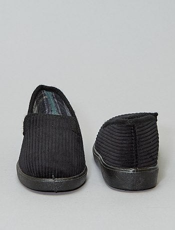 Pantufas em bombazina - Kiabi
