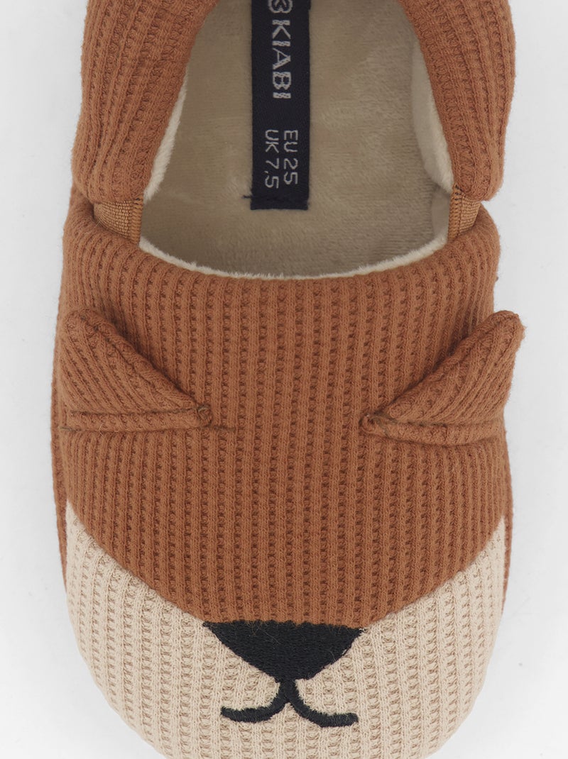 Pantufas em favo de mel Laranja - Kiabi