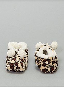 Pantufas em imitação de pelo - Kiabi