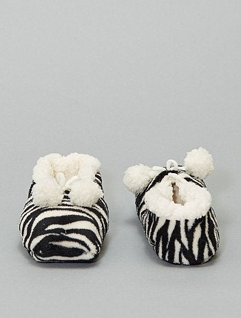 Pantufas em imitação de pelo - Kiabi