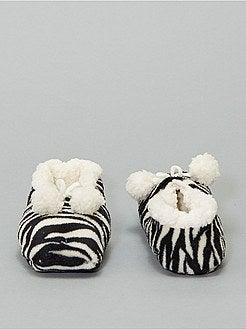 Pantufas em imitação de pelo - Kiabi