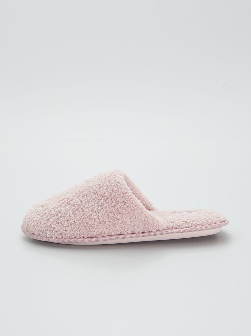 Pantufas em polar ROSA - Kiabi