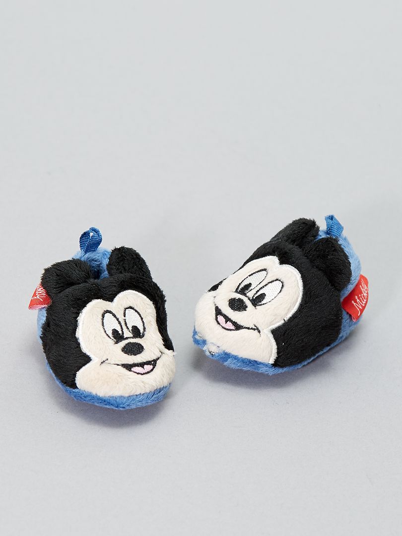 Pantufas em ratina suave do 'Mickey' Mickey - Kiabi