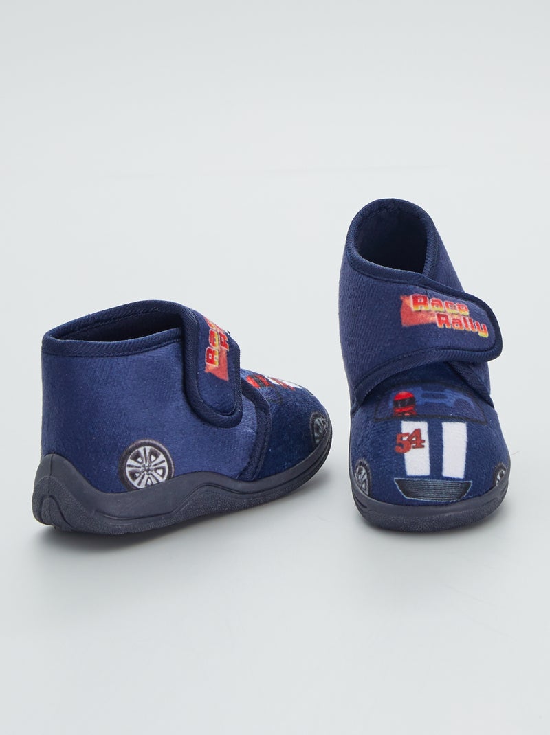 Pantufas estampadas Azul Naval - Kiabi