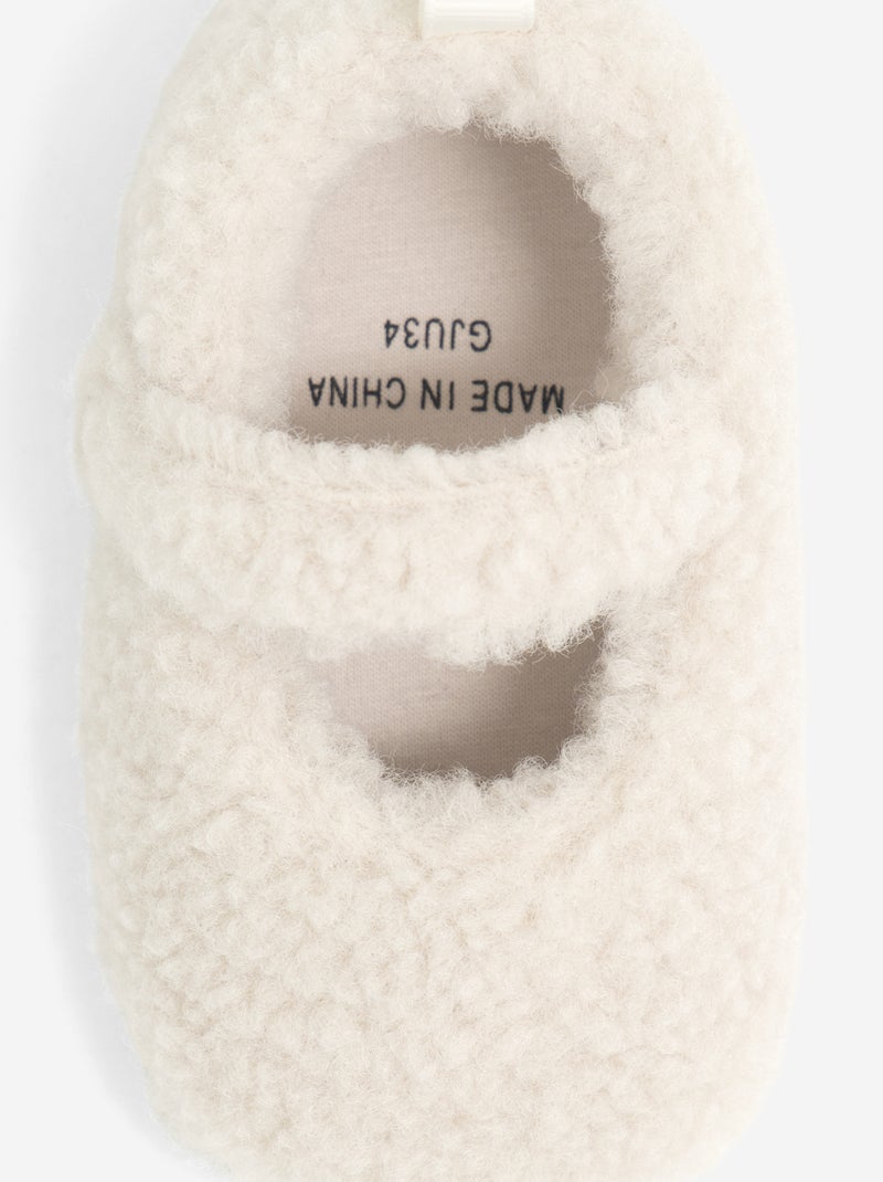 Pantufas estilo sabrinas Bege - Kiabi