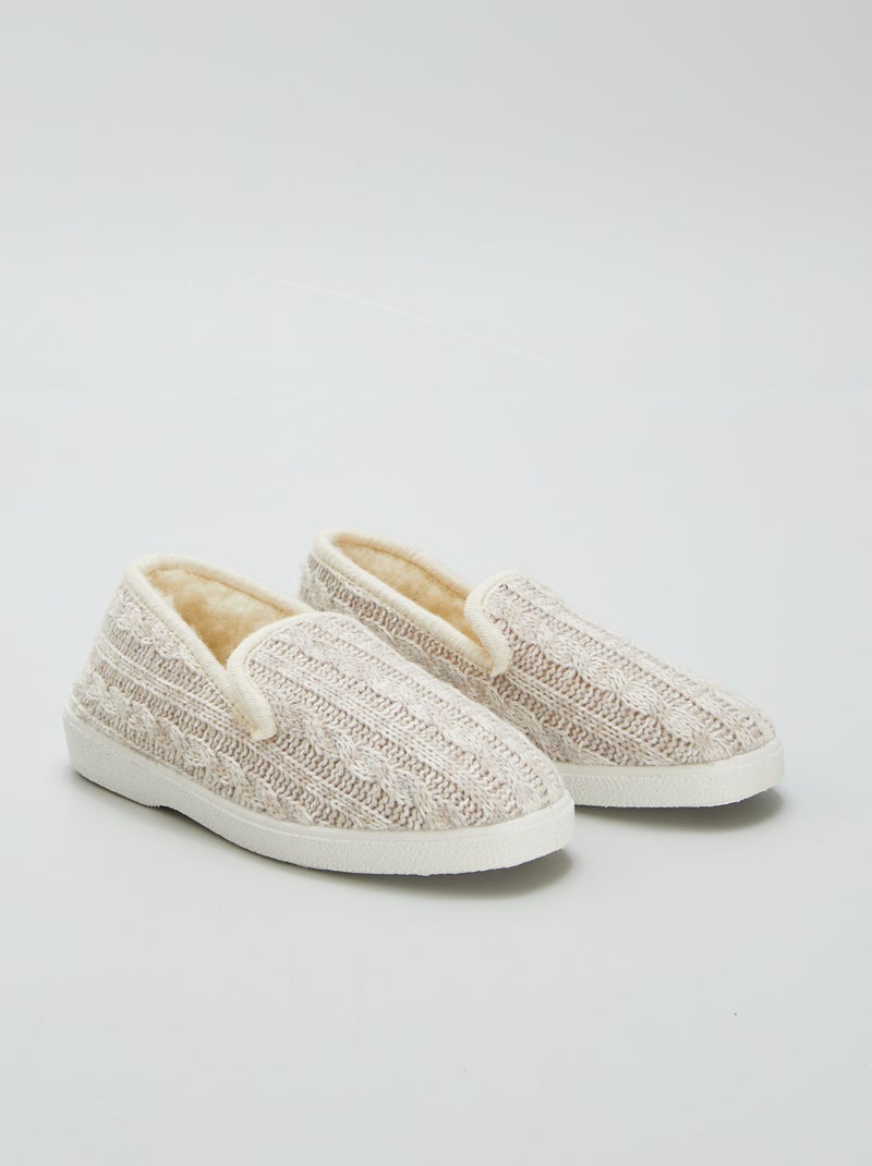 Pantufas fechadas BEGE - Kiabi