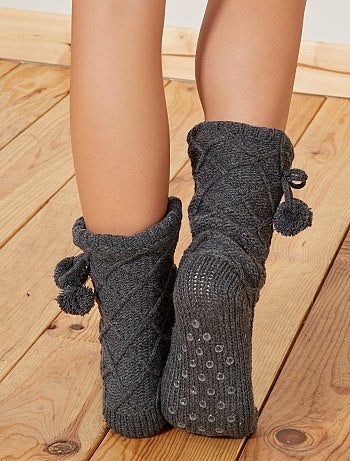 Pantufas forradas a sherpa - Kiabi