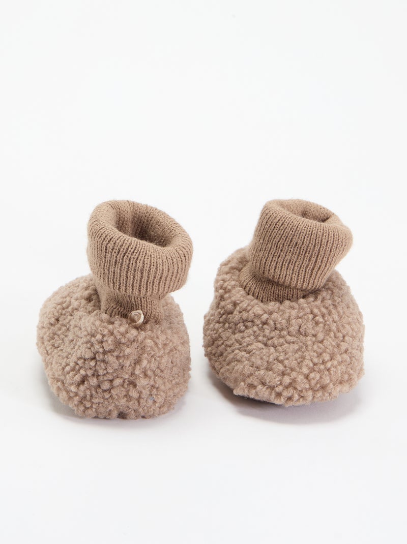 Pantufas forradas Bege - Kiabi
