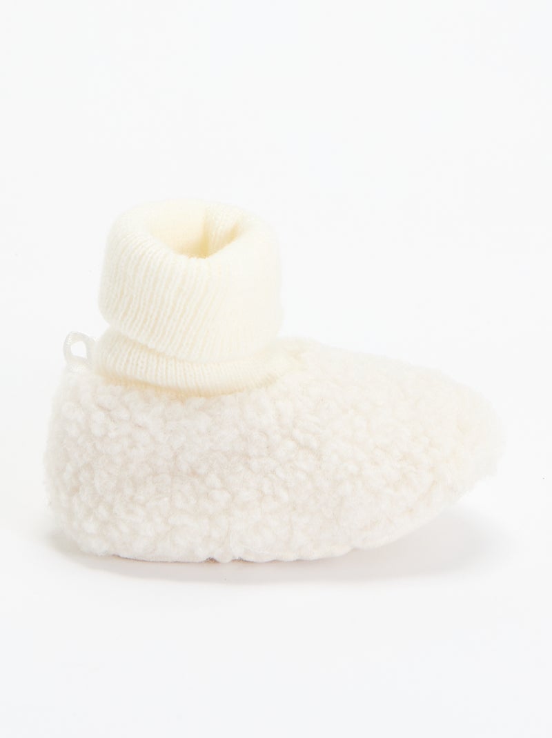 Pantufas forradas Branco - Kiabi