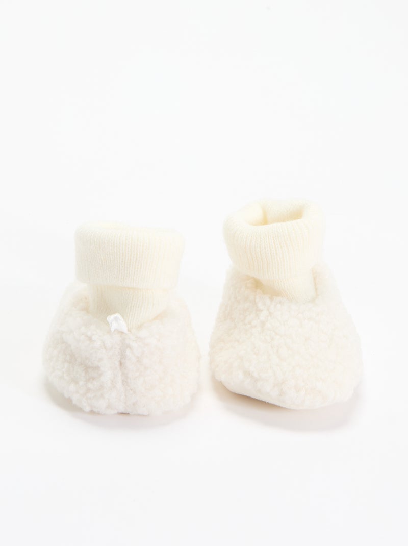 Pantufas forradas Branco - Kiabi