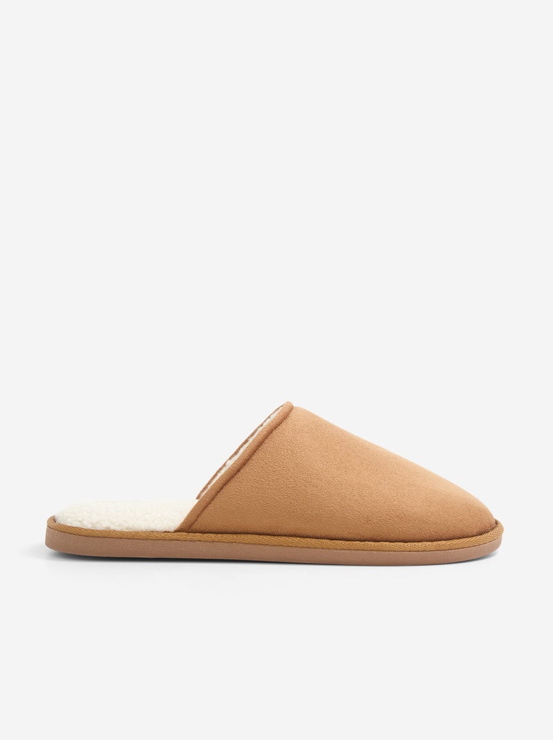 Pantufas forradas Castanho - Kiabi