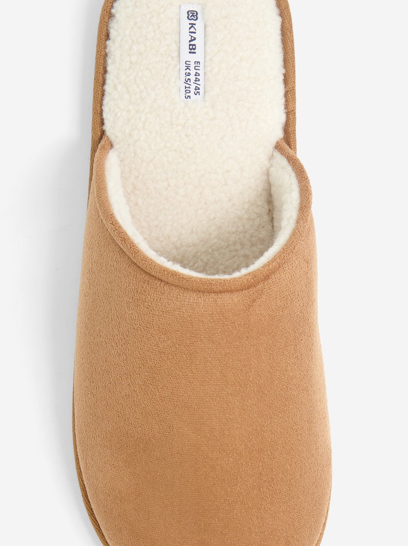 Pantufas forradas Castanho - Kiabi