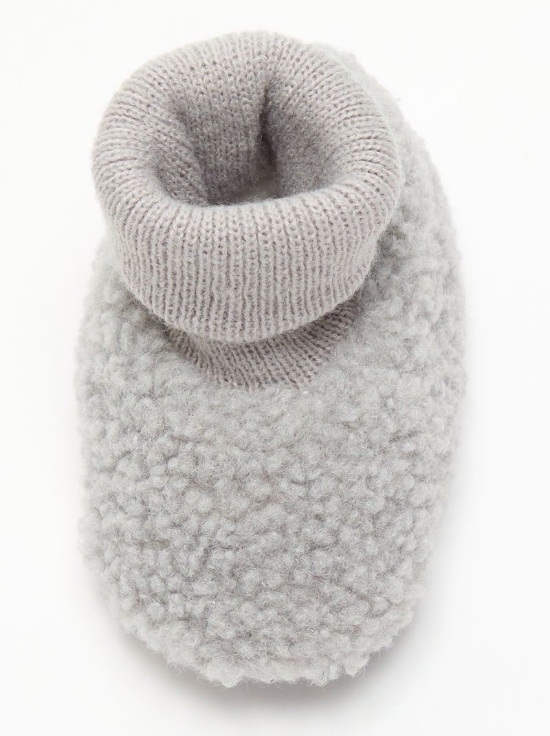 Pantufas forradas Cinza - Kiabi