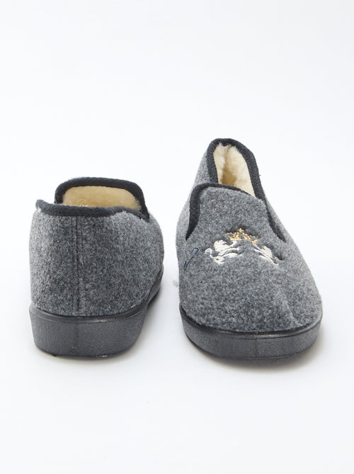 Pantufas forradas com bordas contrastantes - Kiabi