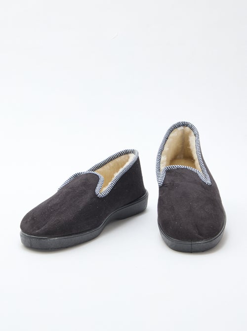 Pantufas forradas com bordas contrastantes - Kiabi