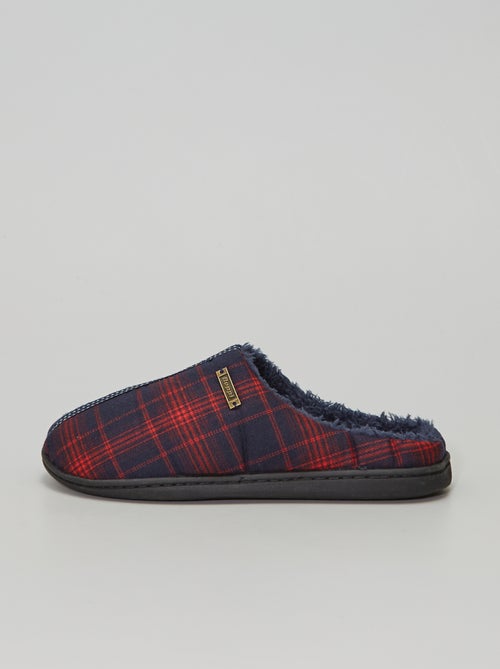 Pantufas forradas em dois materiais - Kiabi